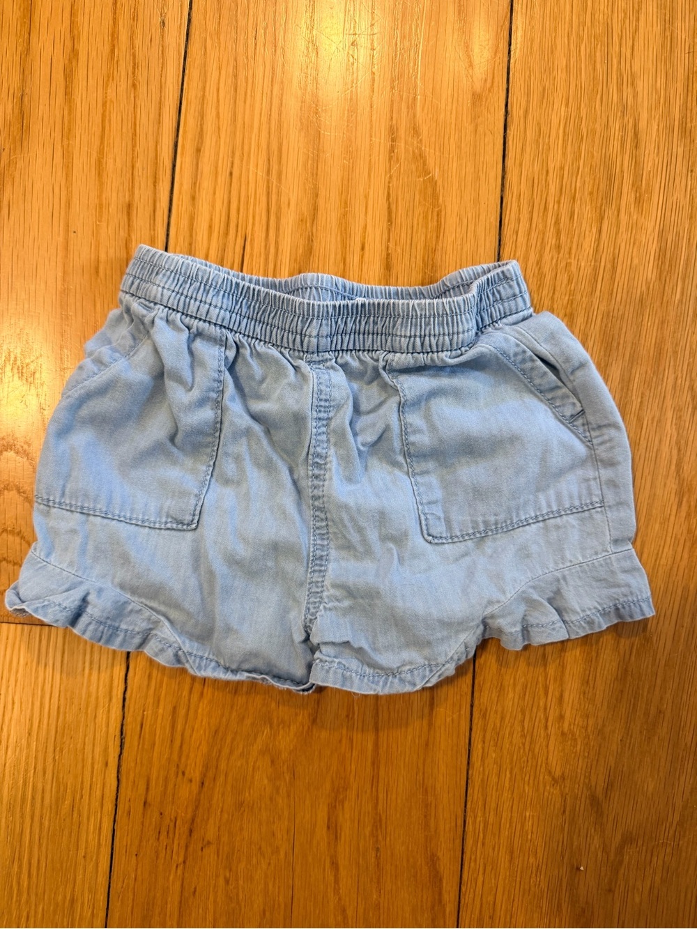 GAP Light Blue Ruffle Hem Girls' Shorts